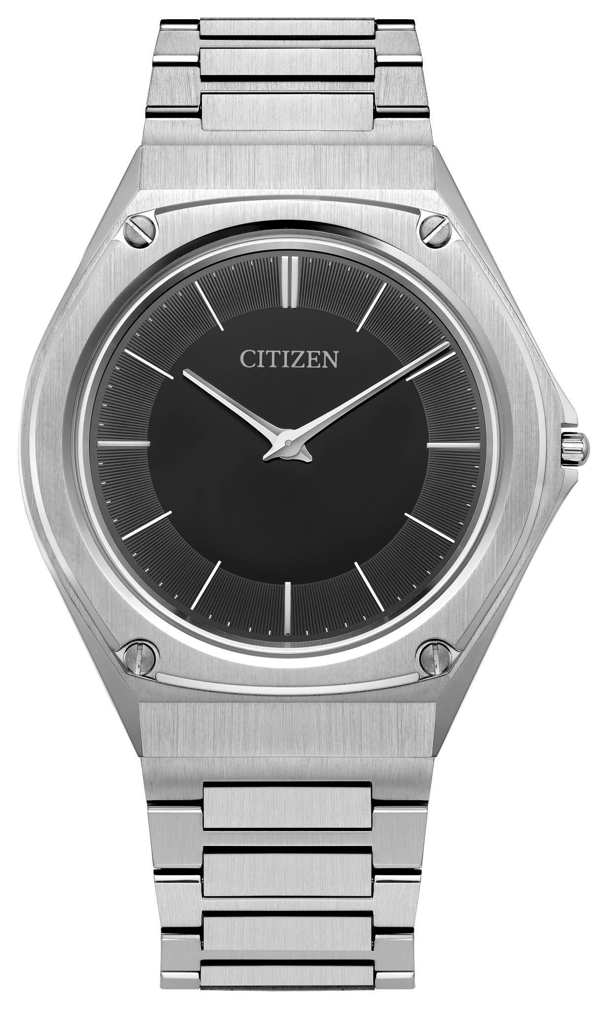 Eco-Drive One Black Dial Stainless Steel Bracelet AR5060-58E | CITIZEN